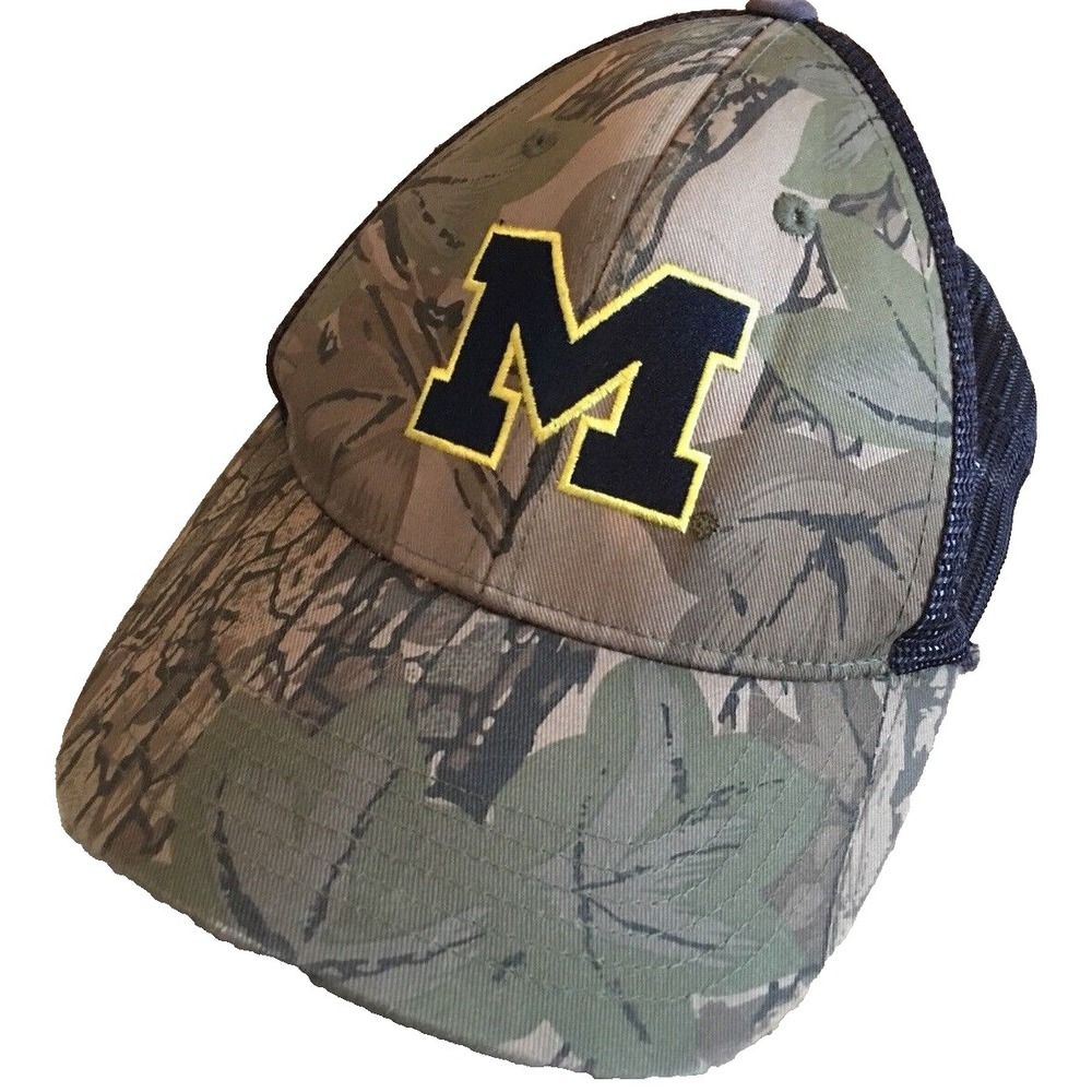 University of‎ Michigan Wolverines Camo Meshback Snapback Truckers Hat Cap